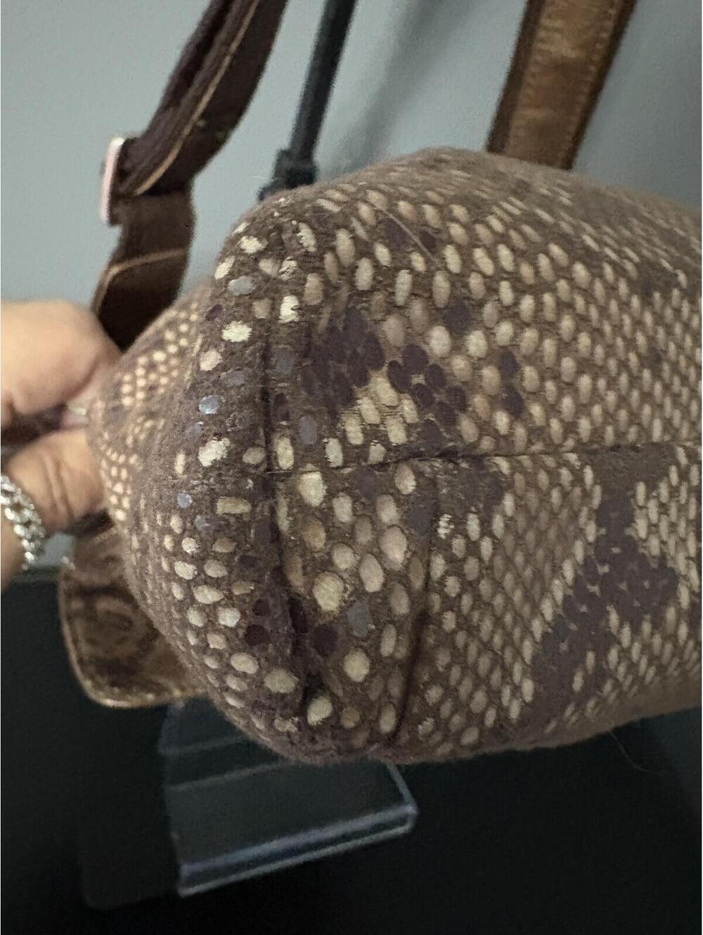 Original by Sharif 1827 Metallic Gold Reptile Crossbody Bag - Picture 9 of 9